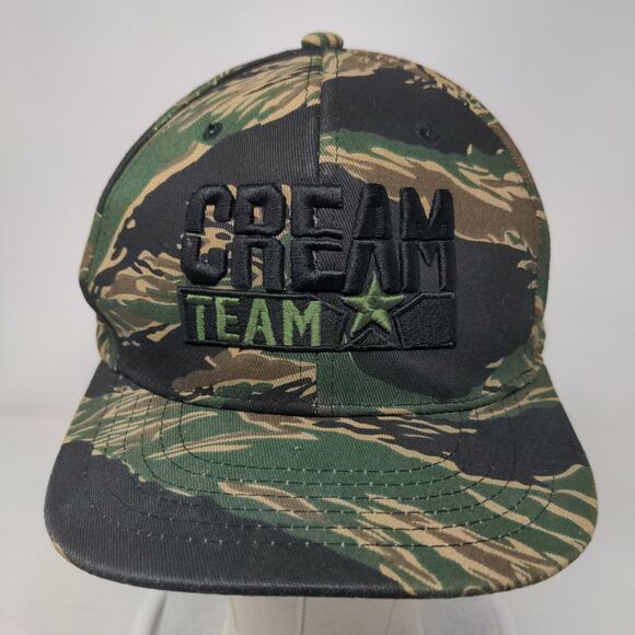 Cream Team Snapback Hat Camouflage One Size Adjustable Academy Fits - Picture 2 of 8